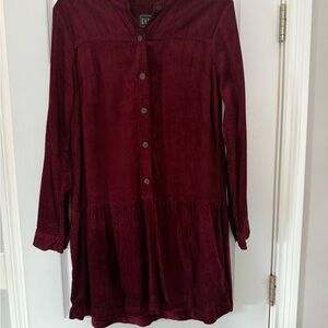 GAP Burgundy Corduroy Dress